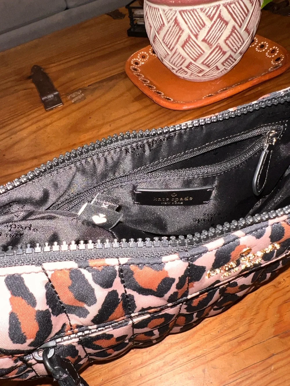 Kate Spade Quilted Leopard Print Sling Bag